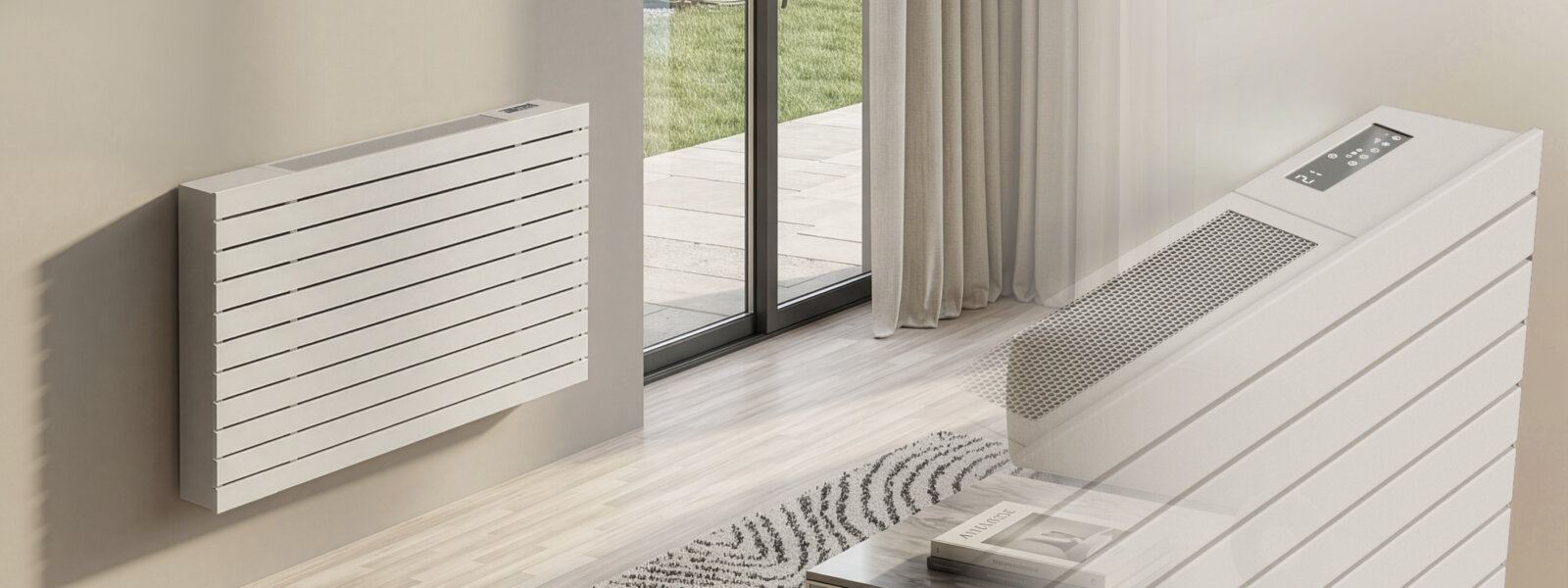 Ventilconvettori Cordivari in un soggiorno
